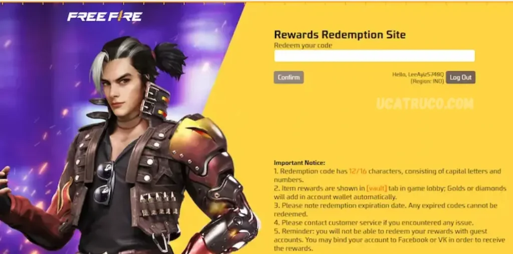 How To Redeem A Code In Free Fire