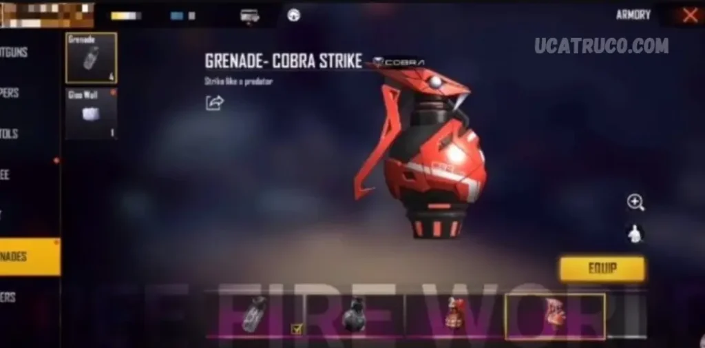 How to Get the Fearless Blast Grenade Skin Free Fire