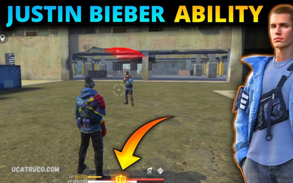 Justin Bieber Free Fire Character