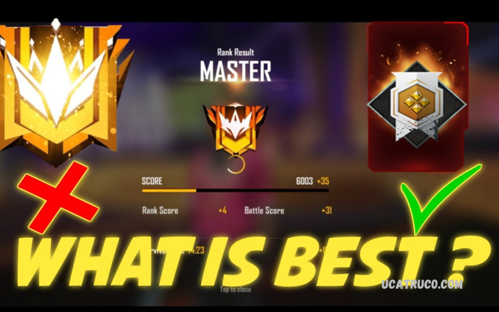 Free Fire Master Rank Score Breakdown Free Fire Master Rank Score
