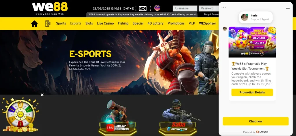 WE88 Game Platform for Casual Online Fun