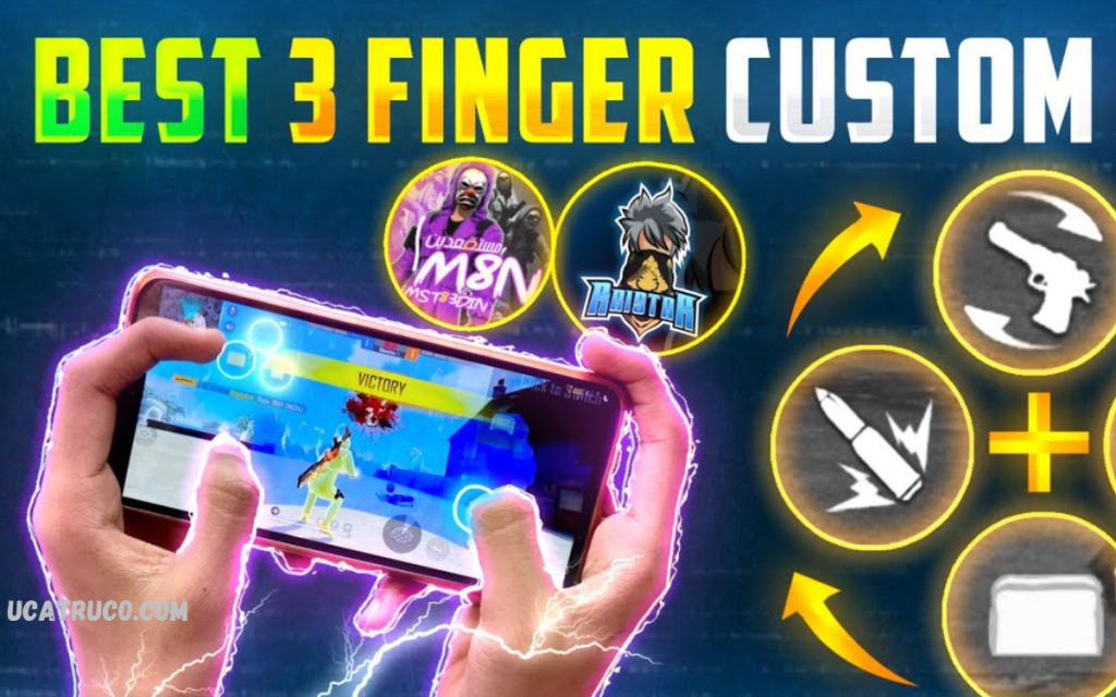 Custom HUD Setup for 3-Finger Claw in Free Fire Custom HUD Setup for 3-Finger Claw in Free Fire