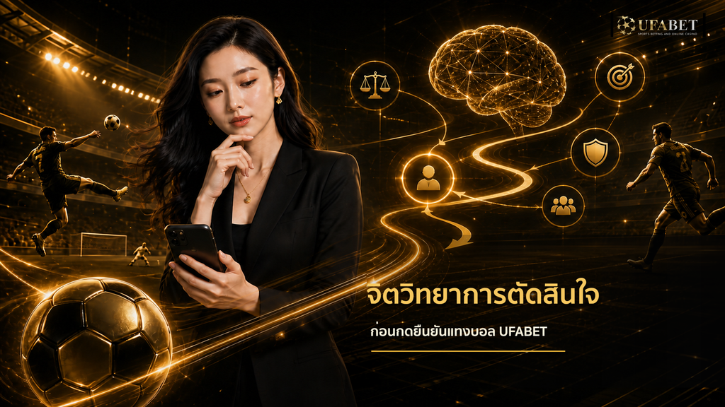 จิตวิทยาการตัดสินใจก่อนกดยืนยันแทงบอล UFABET บนมือถือ