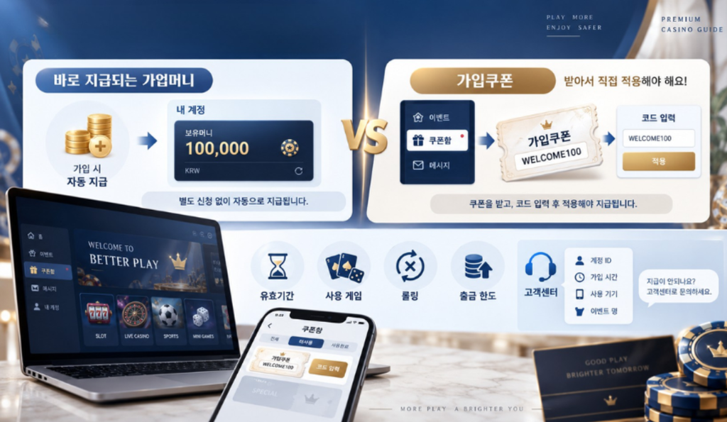 카지노 가입쿠폰 즉시지급: Understanding Your Account Before Using a Reward